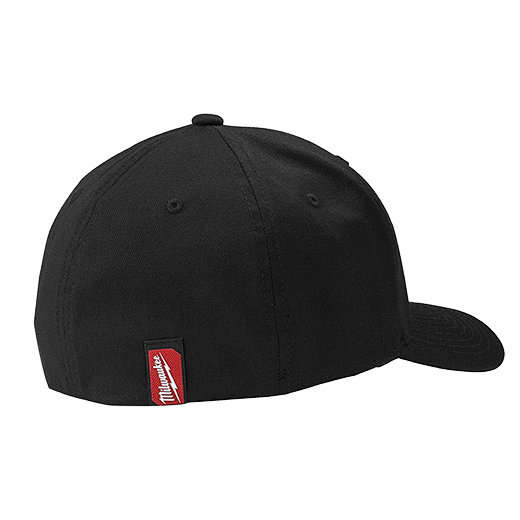 Milwaukee Black Fitted Hat, Small/Medium