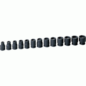 3/8 Dr. 13 Pc. Metric Magnetic Impact Set