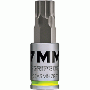 7mm 1/4 Dr. Short RPT Hex Bit Socket