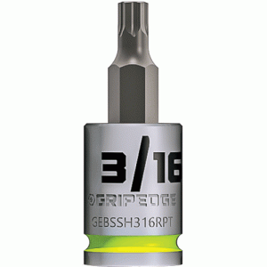 3/16" 3/8 Dr. Short RPT Hex Bit Socket