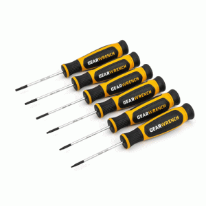 6Pc Torx Mini Dual Material Screwdriver Set