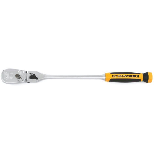 1/2 Drive 90-Tooth Dual Material Locking Flex Head Teardrop Ratchet 17"
