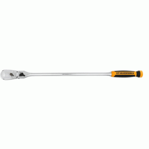 1/2 Drive 90-Tooth Dual Material Locking Flex Head Teardrop Ratchet 24"