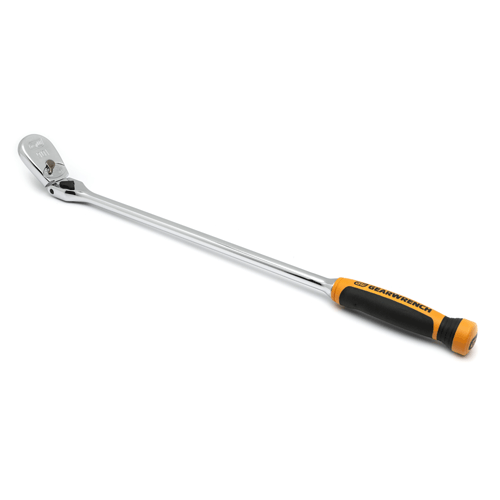 1/2 Drive 90-Tooth Dual Material Locking Flex Head Teardrop Ratchet 24"