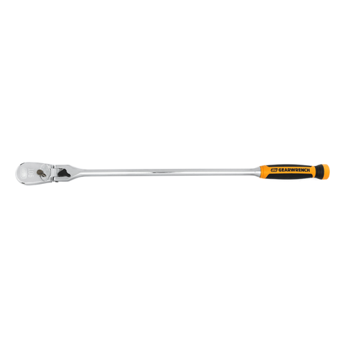 1/2 Drive 90-Tooth Dual Material Locking Flex Head Teardrop Ratchet 24"