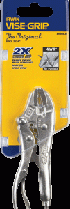 The Original TM 4" Curved Jaw Locking Pliers with Wire Cutter
