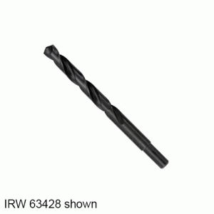 Left-Hand Heavy Duty High Speed Steel Fractional Straight Shank Jobber Length Drill Bit, 7/64"
