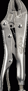 The Original TM Curved Jaw Locking Pliers with Wire Cutter, 5"