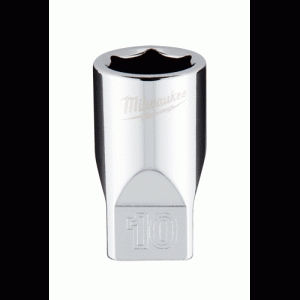 1/4 Dr. Metric 6-Point Standard Socket with FOUR FLAT TM Sides, 10mm