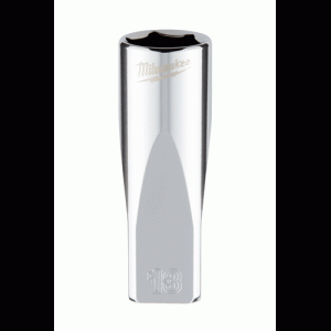 1/4 Dr. Metric 6-Point Deep Socket with FOUR FLAT TM Sides, 13mm