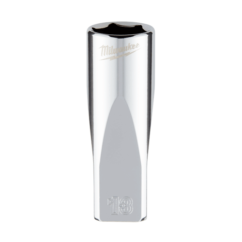 1/4 Dr. Metric 6-Point Deep Socket with FOUR FLAT TM Sides, 13mm