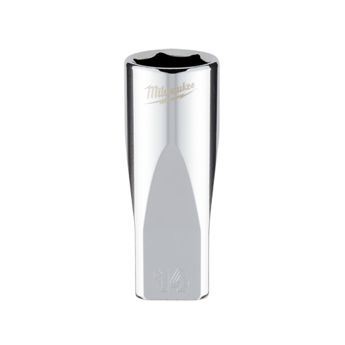 1/4 Dr. Metric 6-Point Deep Socket with FOUR FLAT TM Sides, 14mm
