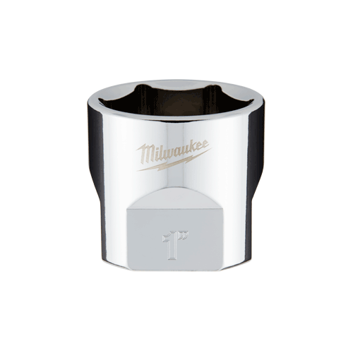 3/8 Dr. SAE 6 Point Standard Socket with FOUR FLAT TM Sides, 1"
