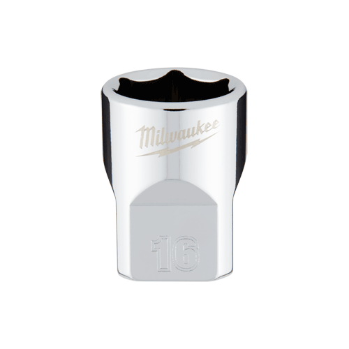 3/8 Dr. Metric 6-Point Standard Socket with FOUR FLAT TM Sides, 16mm