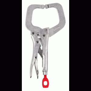 6" TORQUE LOCK TM Locking C-Clamp with Regular Jaws