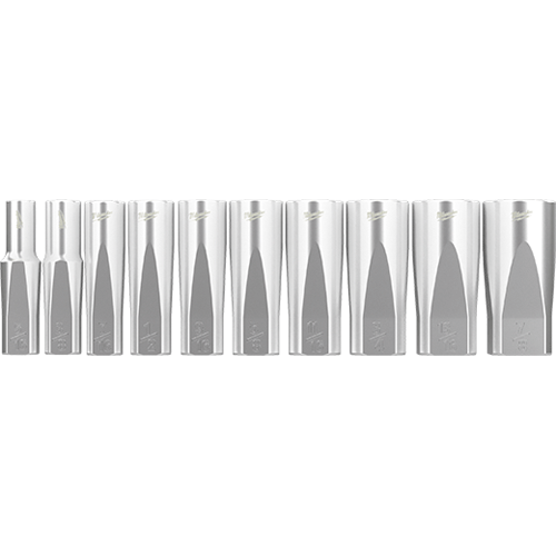 10 Pc 3/8 SAE Deep Well Sockets with FOUR FLAT TM Sides