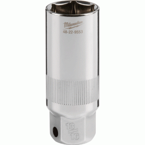 3/8 Drive 6-Point Spark Plug Socket, 13/16"