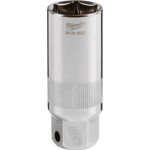 3/8 Drive 6-Point Spark Plug Socket, 13/16"