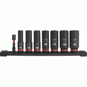 8 Pc. SHOCKWAVE Impact Duty TM 3/8 Drive Metric Deep 6 Point Socket Set