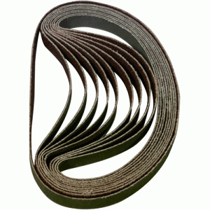10 Pc. Sanding Belt 80 Grit - 3/8" x 13"