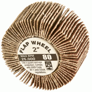 2"X1" 80G FLAP WHL W/SHNK