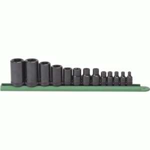 13 Pc. 1/4", 3/8", 1/2" Drive E Socket Set