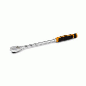 3/8" Drive 90-Tooth Long Handle Dual Material Teardrop Ratchet 13"