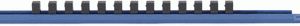 3/8" Drive Slide Socket Rail (Blue)