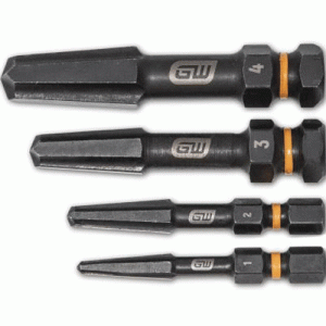 4PC BOLT BITR SCREW EXTRS