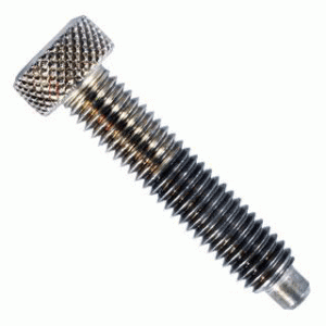 Adjusting screw for 10R, 10WR, 10CR, 20R, 310S, 12LC, 11R, 11SP, 11HD, 18R, 18SP, 24R, 24SP, and 10LW