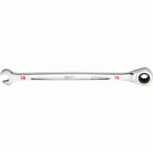 Ratcheting Combination Wrench, SAE 1/4"