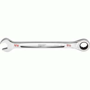 Ratcheting Combination Wrench, SAE 9/16"