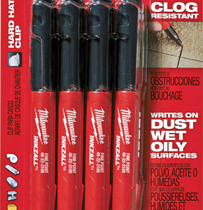 INKZALL? Black Fine Point Marker, 4 Pk.