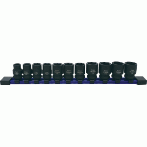 11 Pc. 3/8" Drive 1/2 Size Socket Set â€“ 9.5 â€“ 19.5mm