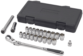 23 Pc. 3/8Dr. Locking Flex Gear Ratchet Set