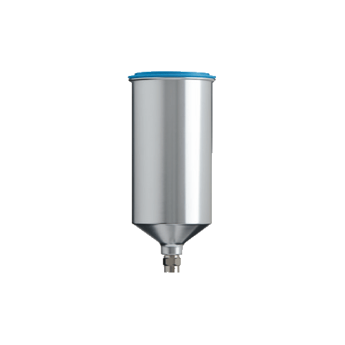 Aluminum Gravity Cup: M16 x 1.5 Femal Stainless Steel Fluid Joint