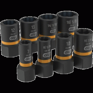 8Pc 14 38Dr Bolt Biter Extraction Socket Set