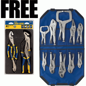 10Pc Locking Pliers Kit