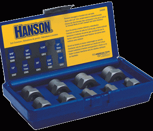 9Pc Fractional Bolt Extractor Set